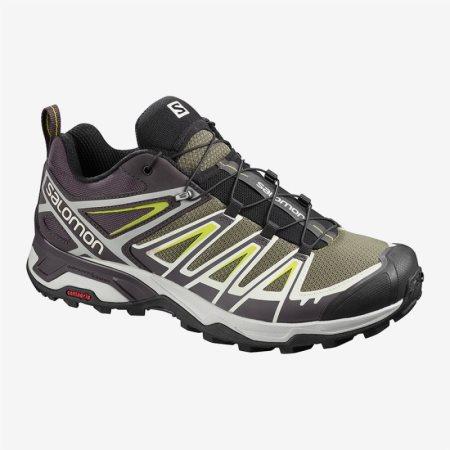 Salomon X ULTRA 3 Mens Hiking Shoes Olive | Salomon South Africa